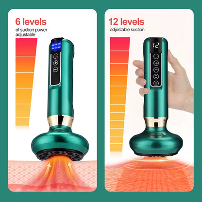 SculptEase™ Magnetic Cupping Massager: Rechargeable Body & Cellulite Scraping Machine